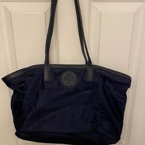 Navy Blue Tory Burch tote bag